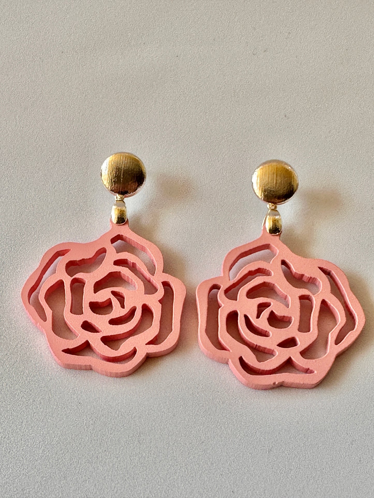 Hollow glass earrings